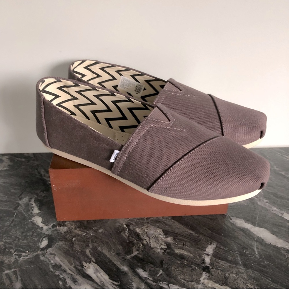 Ash Grey Toms Sz 8